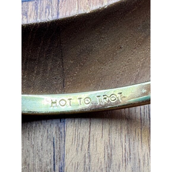 Kate Space Hot To Trot Pink  Gold Enamel Bangle Bracelet - Picture 6 of 8